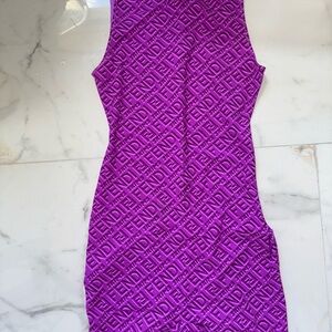 Fendi Pink and Purple Crew Neck Romper